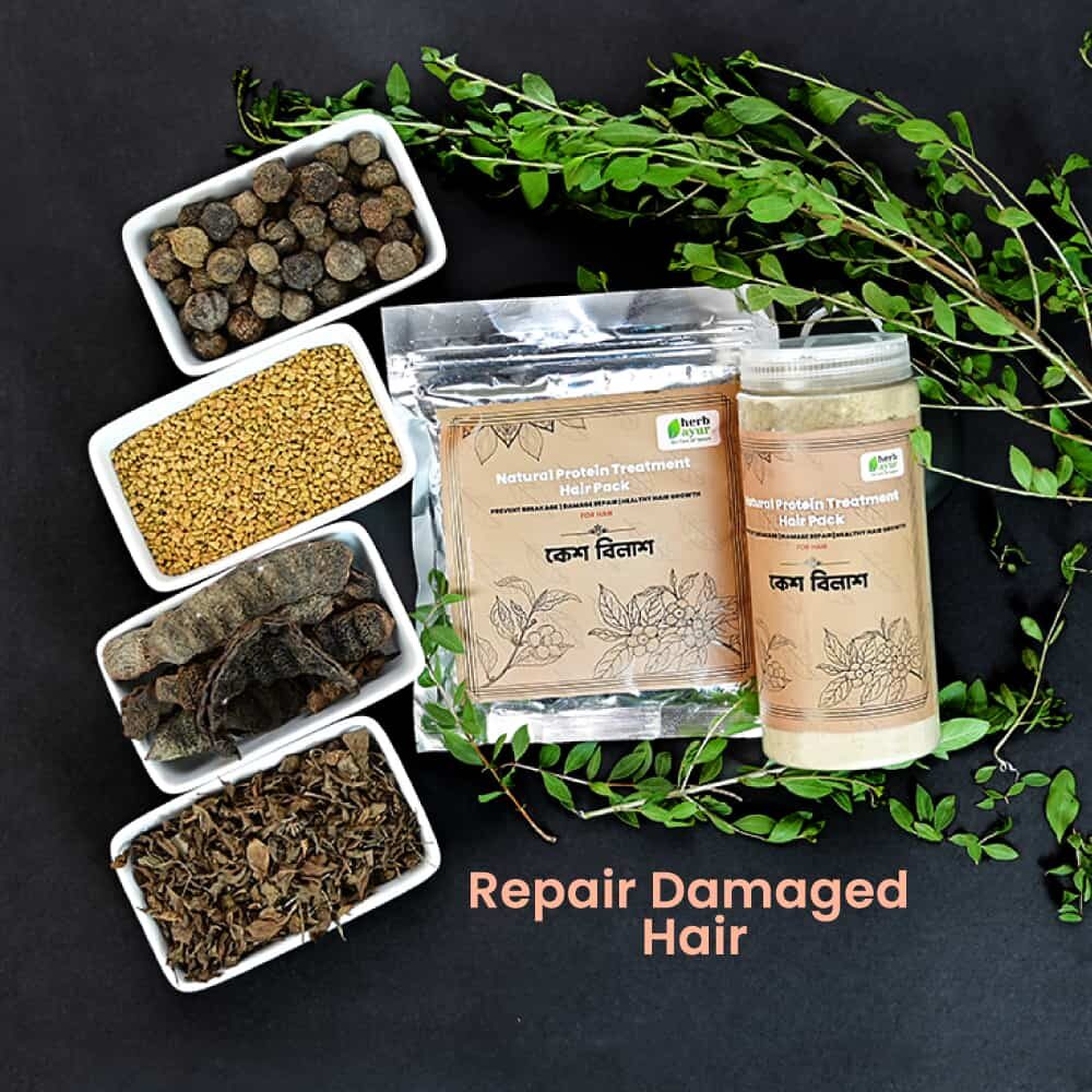 kesh bilash | কেশ বিলাশ | natural protein treatment hair pack (300 gm)
