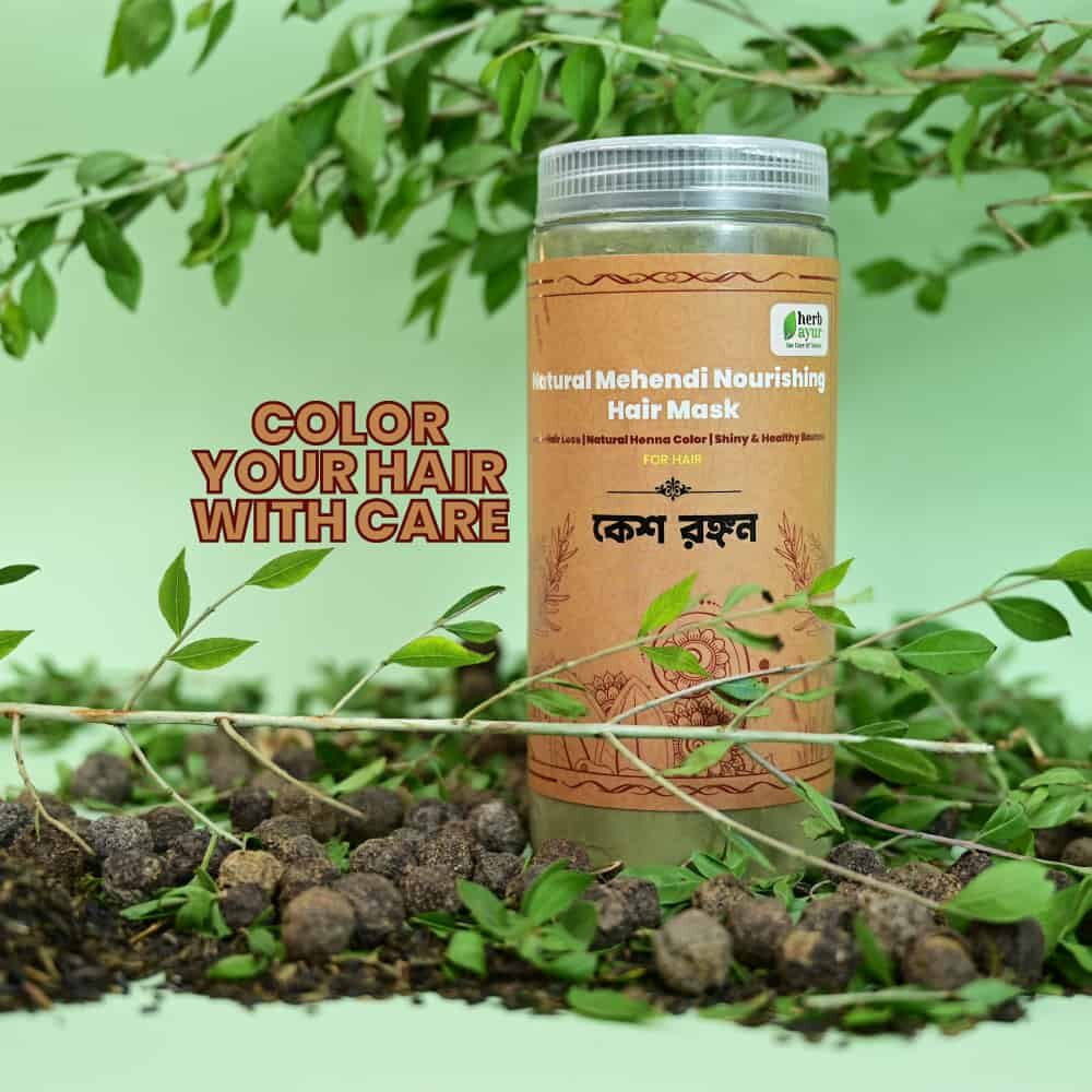 kesh rangan। কেশ রঙ্গন। natural mehendi nourishing hair mask (300 gm)