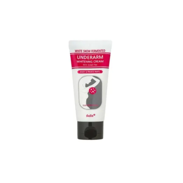 nella white snow fermented underarm whitening cream with green tea (50ml)