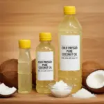 cold pressed pure coconut oil (কোল্ড প্রেসড খাঁটি নারকেল তেল)