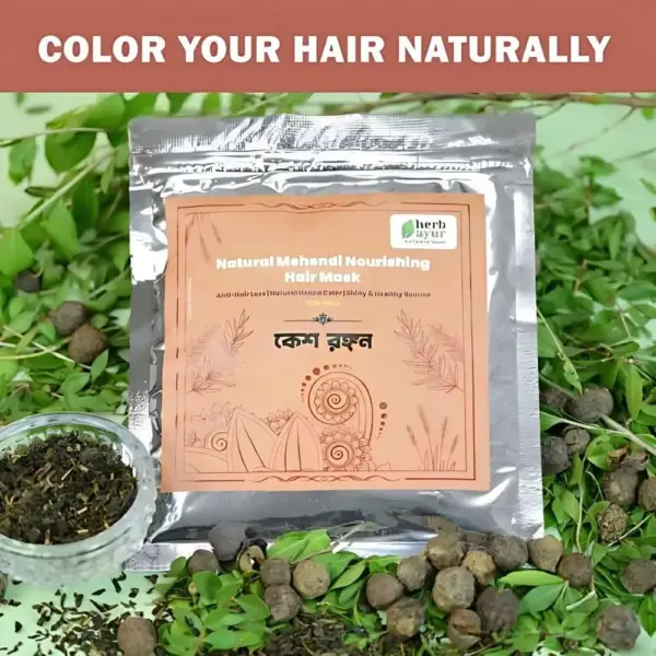 kesh rangan। কেশ রঙ্গন। natural mehendi nourishing hair mask (100gm)