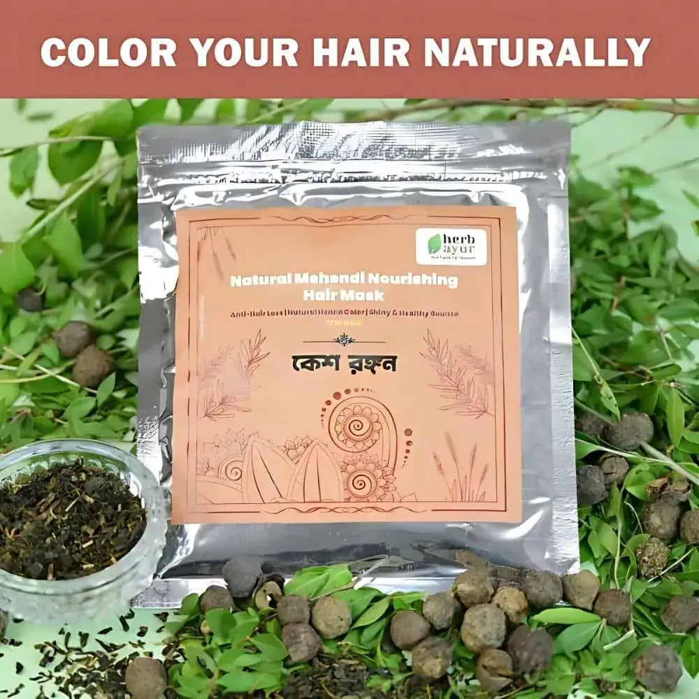 kesh rangan। কেশ রঙ্গন। natural mehendi nourishing hair mask (100gm)