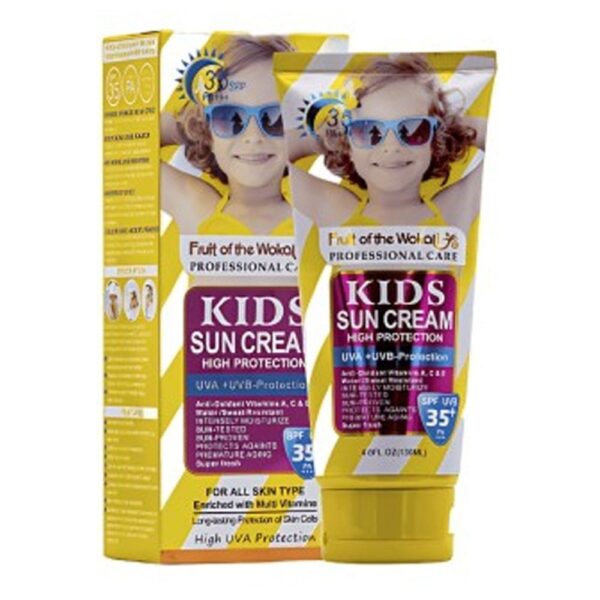 fruit of the wokali kids sun cream spf 35+ (130ml)