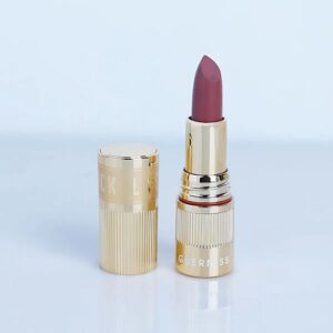 guerniss soft burnt matte makeup holding lipstick