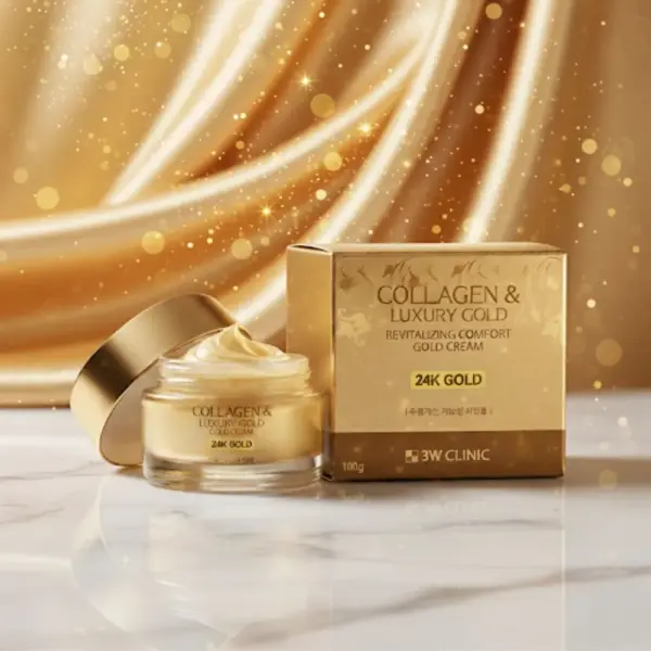 3w clinic collagen & luxury gold revitalizing comfort 24k gold cream 100g