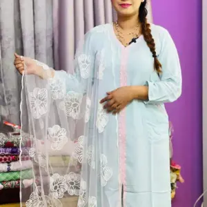 azure viscose kurti
