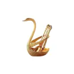 spoon set with swan stand