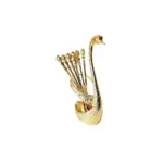 spoon set with swan stand