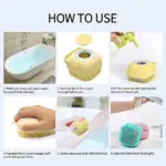silicone massage bath brush