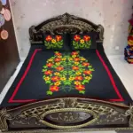 applique bed sheet 72
