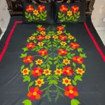 applique bed sheet 72