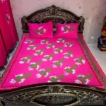 applique bed sheet set