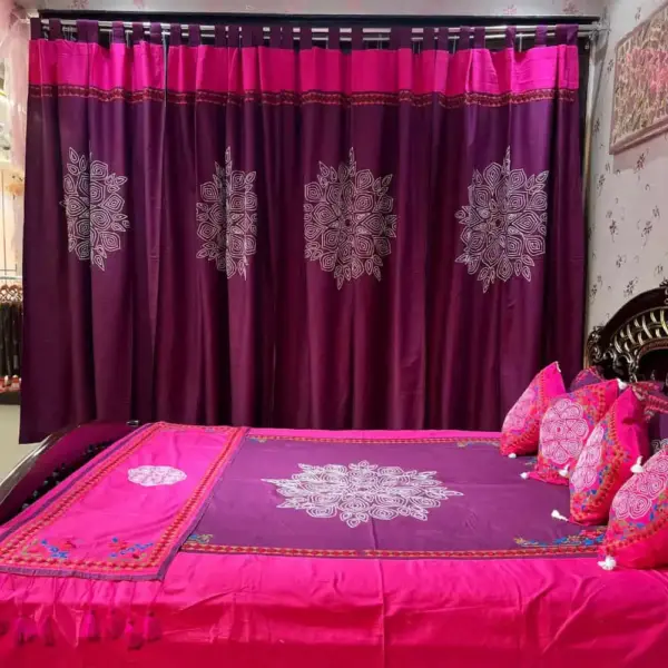 exclusive hand worked bed sheet set 4
