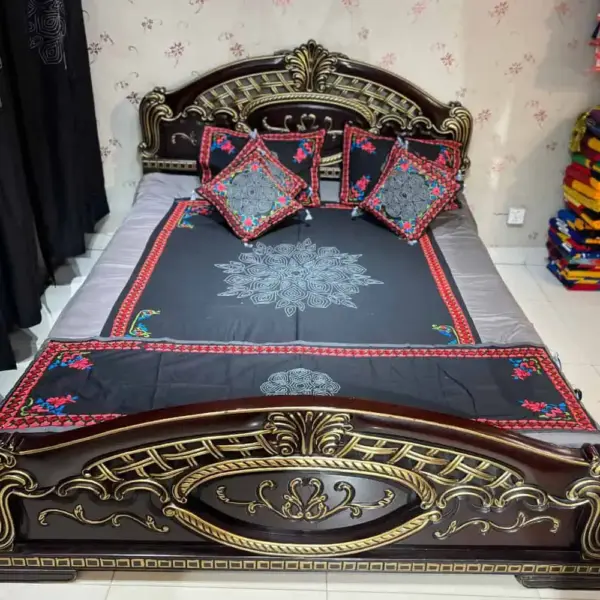 exclusive hand worked bed sheet set 5