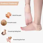 silicone heel anti crack set