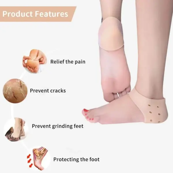 silicone heel anti crack set