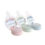 cute girl portable mirror with hair brush