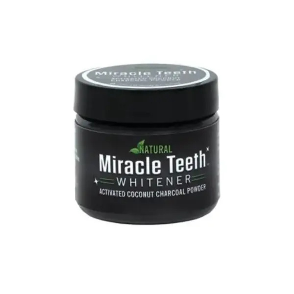 miracle teeth whitener natural whitening coconut charcoal powder
