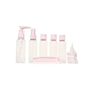 plastic travel bottles portable blue/ pink