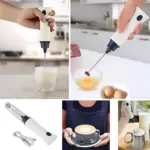 rechargeable handheld electric coffee mixer