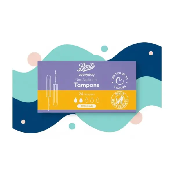 boots everyday non applicator tampons regular x24