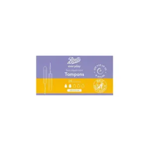 boots everyday non applicator tampons regular x24