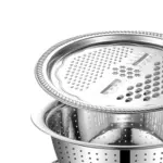3 in 1 multifunctional stainless steel grating basin