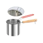 stainless steel deep fryer set