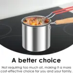 stainless steel deep fryer set