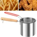 stainless steel deep fryer set
