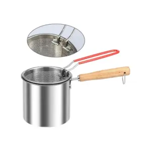 stainless steel deep fryer set