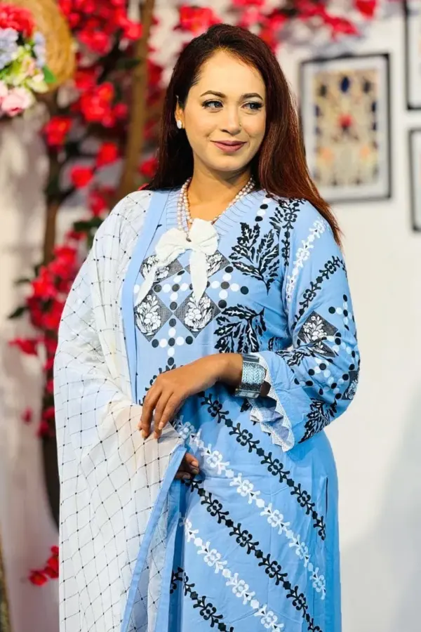 powder blue viscose sp & tailoring skd