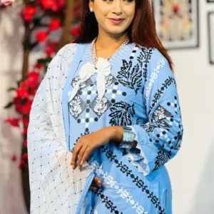 powder blue viscose sp & tailoring skd