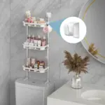 3 layer multifunctional kitchen & bathroom wall storage organizer rack