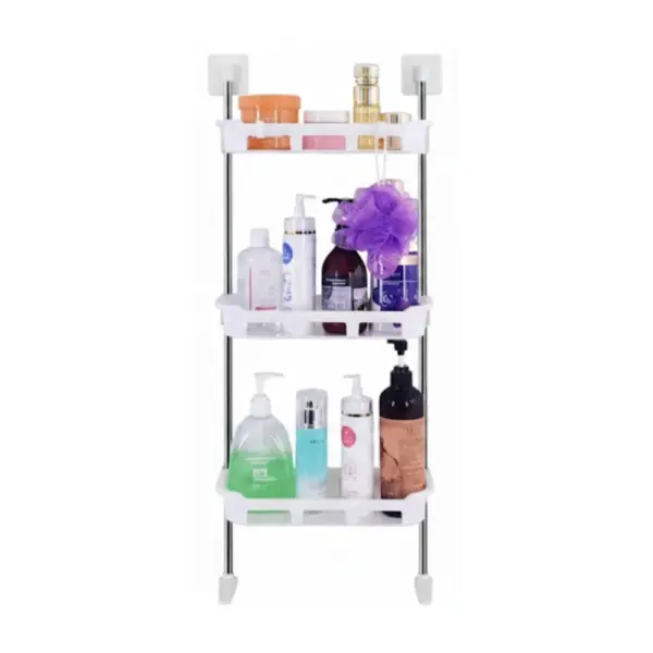 3 layer multifunctional kitchen & bathroom wall storage organizer rack