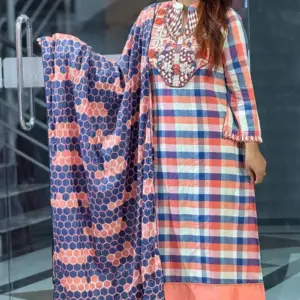 multi colour cotton hand embroidered shalwar suit