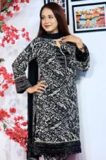 black and golden color georgette co ords