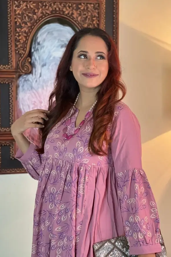mauve pink colour viscose co ords with sp