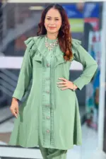 olive colour,cy micro georgette co ords