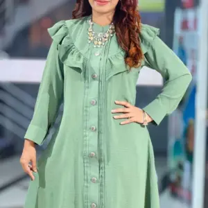 olive colour,cy micro georgette co ords