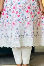 spring cotton machine embroidered stitched shalwar suit