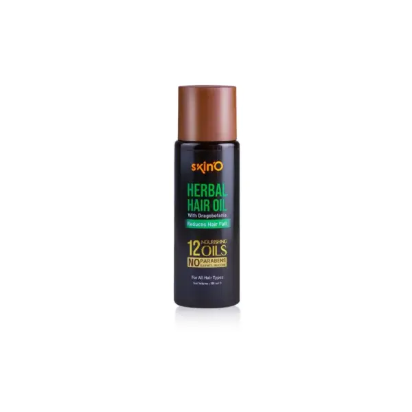 skin'o herbal hair oil with dragobotania reduces hair fall 100ml