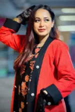 brick orange cord & black flannel screen printed shrug set