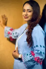 sky blue color chembray shrug set with s/p