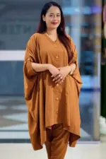 mustard color vangchur co ords