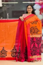 linen khadi saree 2