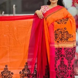 linen khadi saree 2