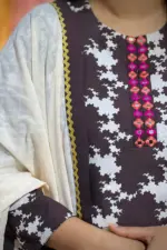 chocolate & cream colour salwar suit kids’ panjabi only