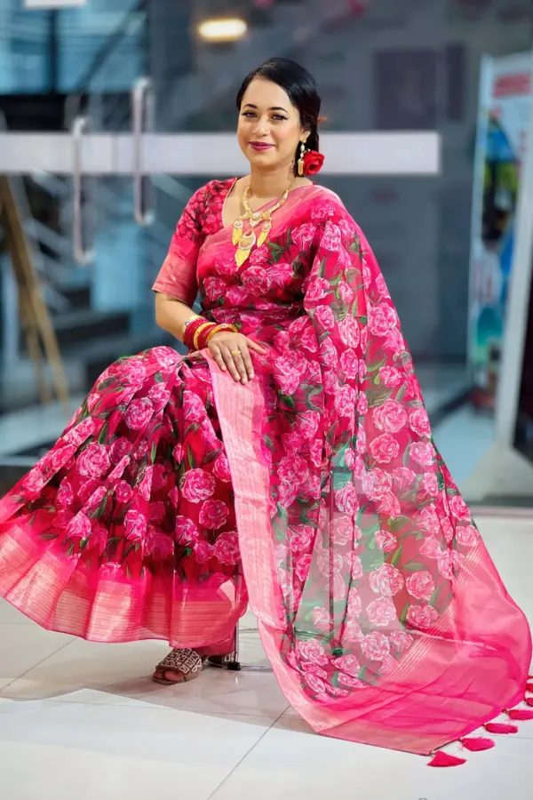 vip organza saree