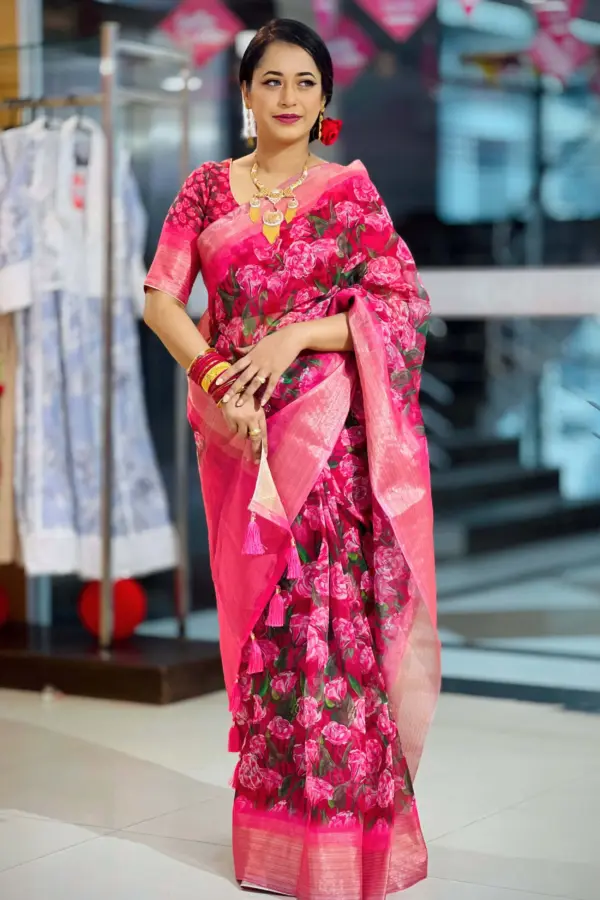 vip organza saree